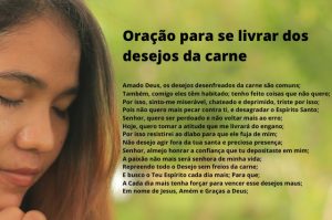 Oração para se livrar dos desejos da carne
