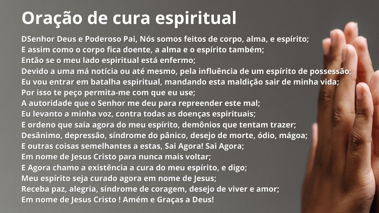 Oração de cura espiritual