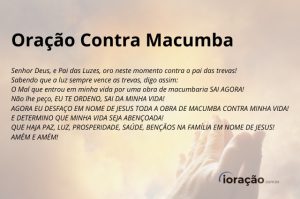 Oração contra macumba