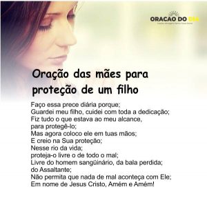 Oração das mães para proteção de um filho