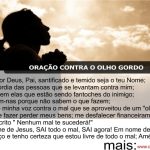 Oração contra olho gordo