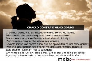 Oração contra olho gordo