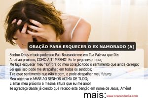 Oração para esquecer o Ex Namorado (a)