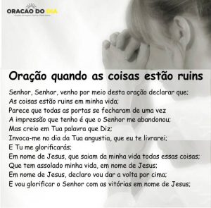Oração quando as coisas estão ruins