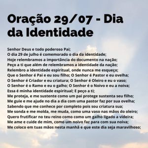 Oração 29-07 - Dia da Identidade (1)